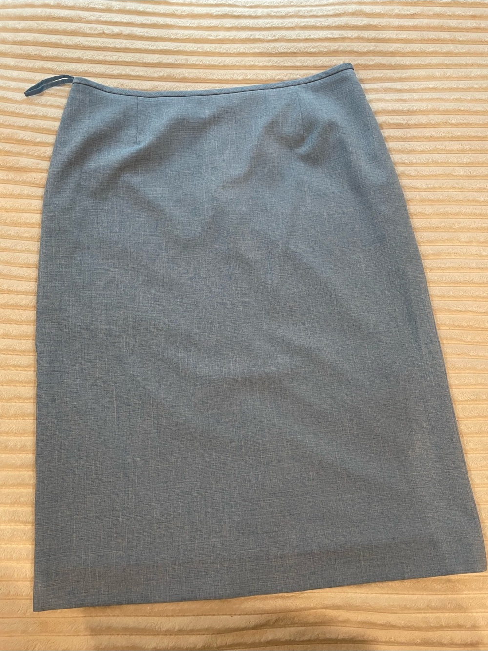 Preston & York Steel Blue Pencil Skirt